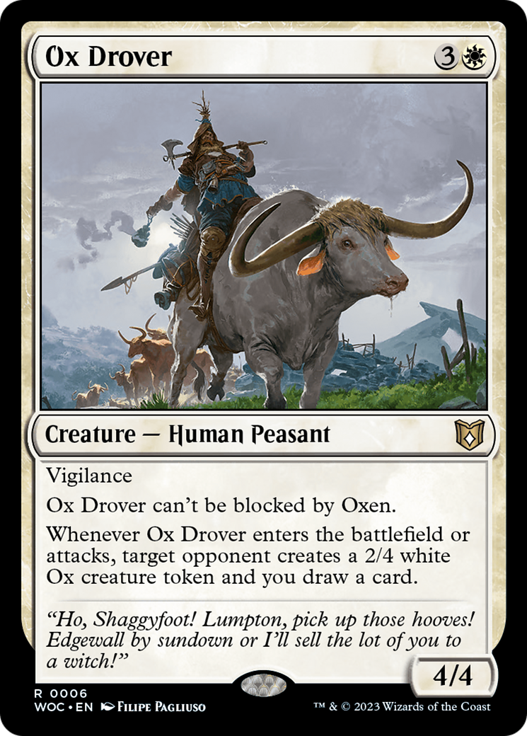 Magic: The Gathering - Ox Drover - Wilds of Eldraine Commander