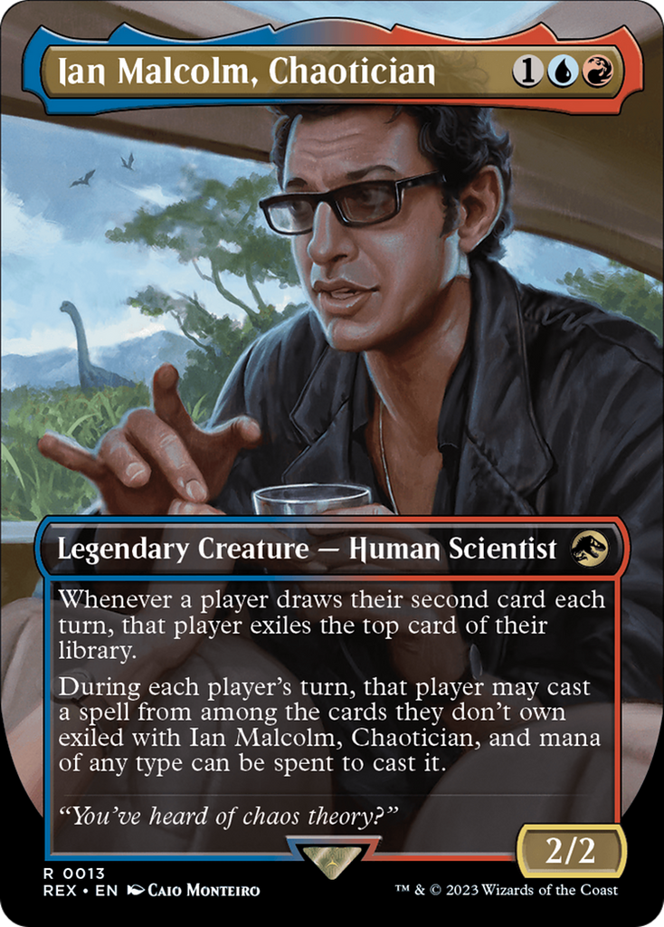 Magic: The Gathering - Ian Malcolm, Chaotician Foil - Jurassic World Collection