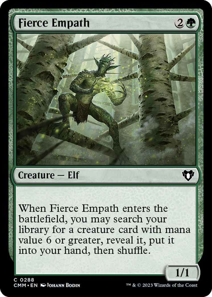Magic: The Gathering - Fierce Empath Foil - Commander Masters