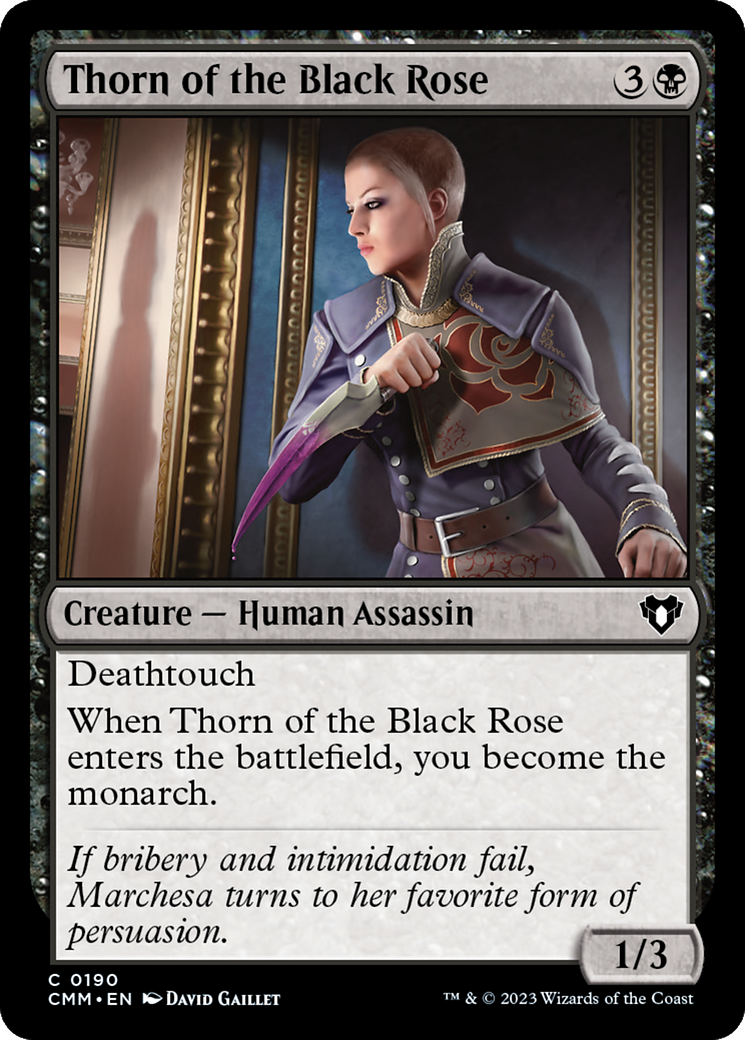 Magic: The Gathering - Thorn of the Black Rose Foil - Commander Masters