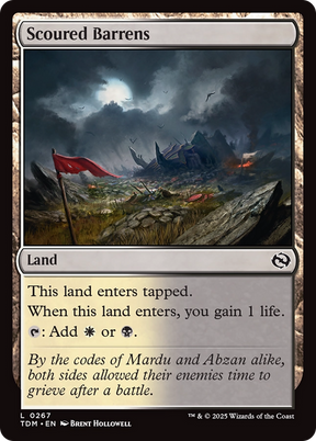 Magic: The Gathering - Scoured Barrens Foil - Tarkir: Dragonstorm