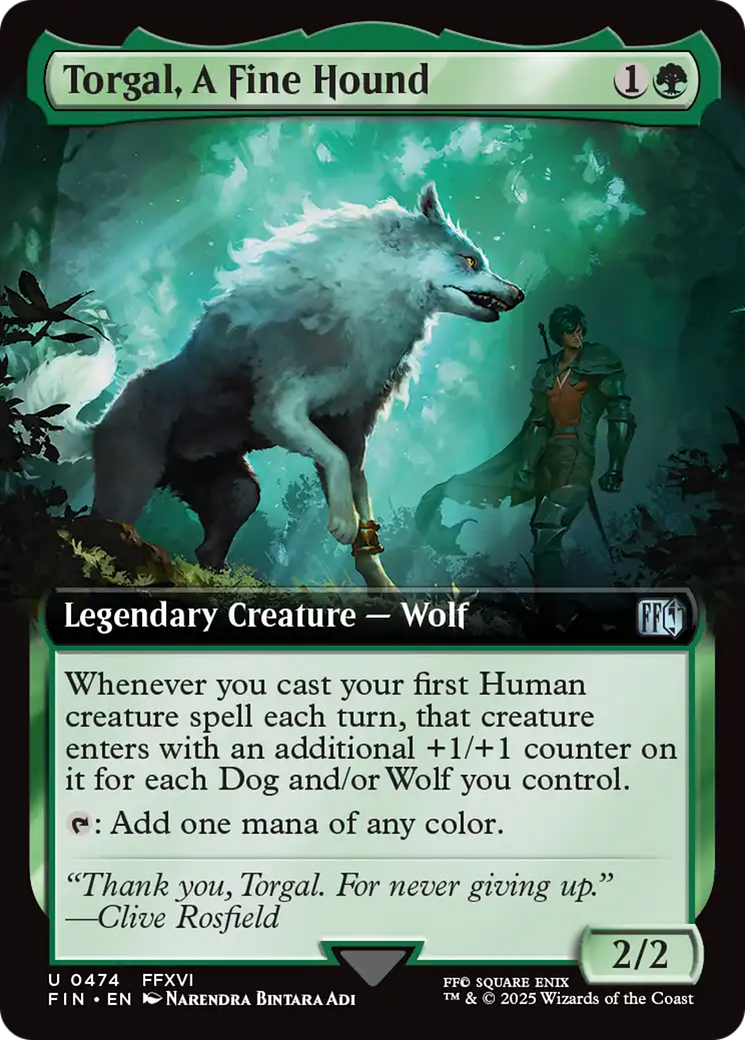 Magic: The Gathering - Torgal, A Fine Hound Foil - Final Fantasy