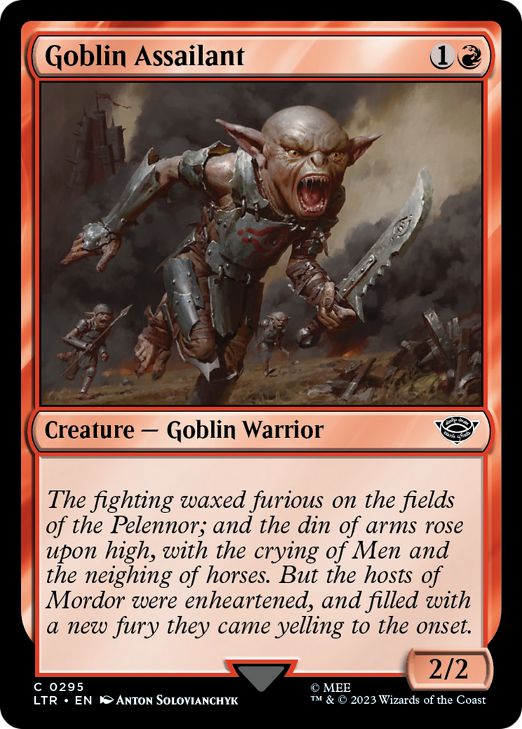 Magic: The Gathering - Goblin Assailant Foil - The Lord of the Rings: Tales of Middle-earth