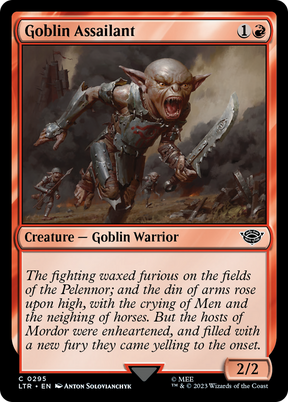 Magic: The Gathering - Goblin Assailant Foil - The Lord of the Rings: Tales of Middle-earth