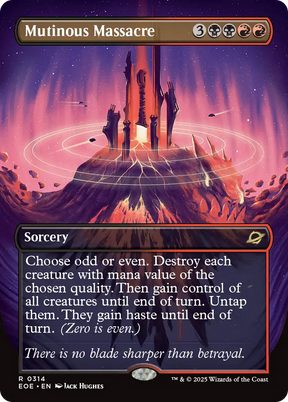 Magic: The Gathering - Mutinous Massacre Foil - Edge of Eternities