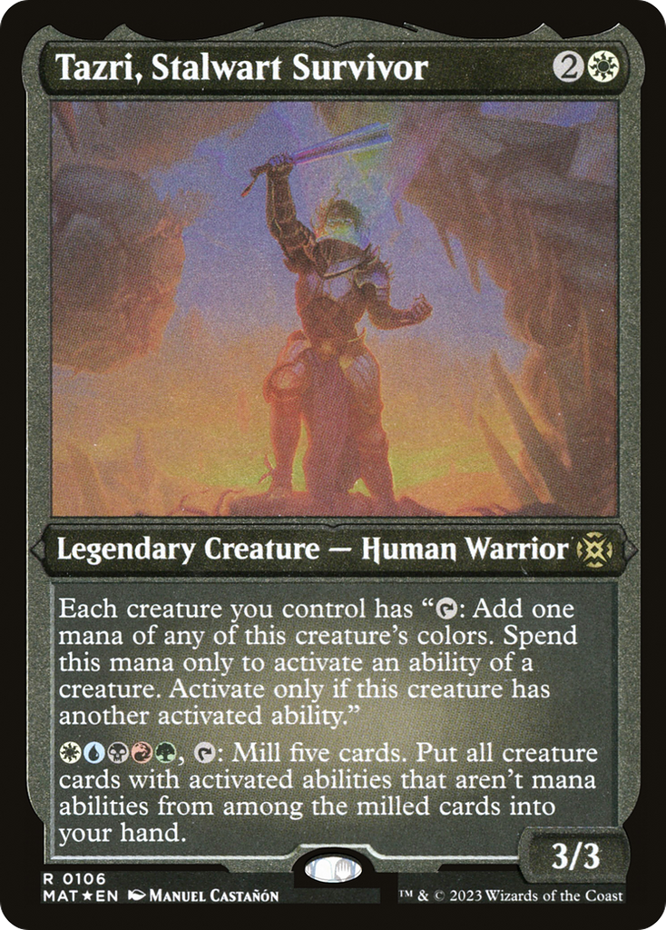 Magic: The Gathering - Tazri, Stalwart Survivor Foil - March of the Machine: The Aftermath