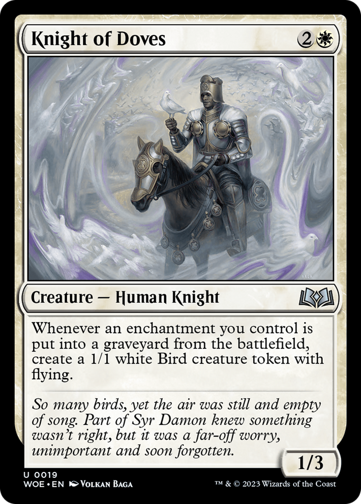 Magic: The Gathering - Knight of Doves - Wilds of Eldraine