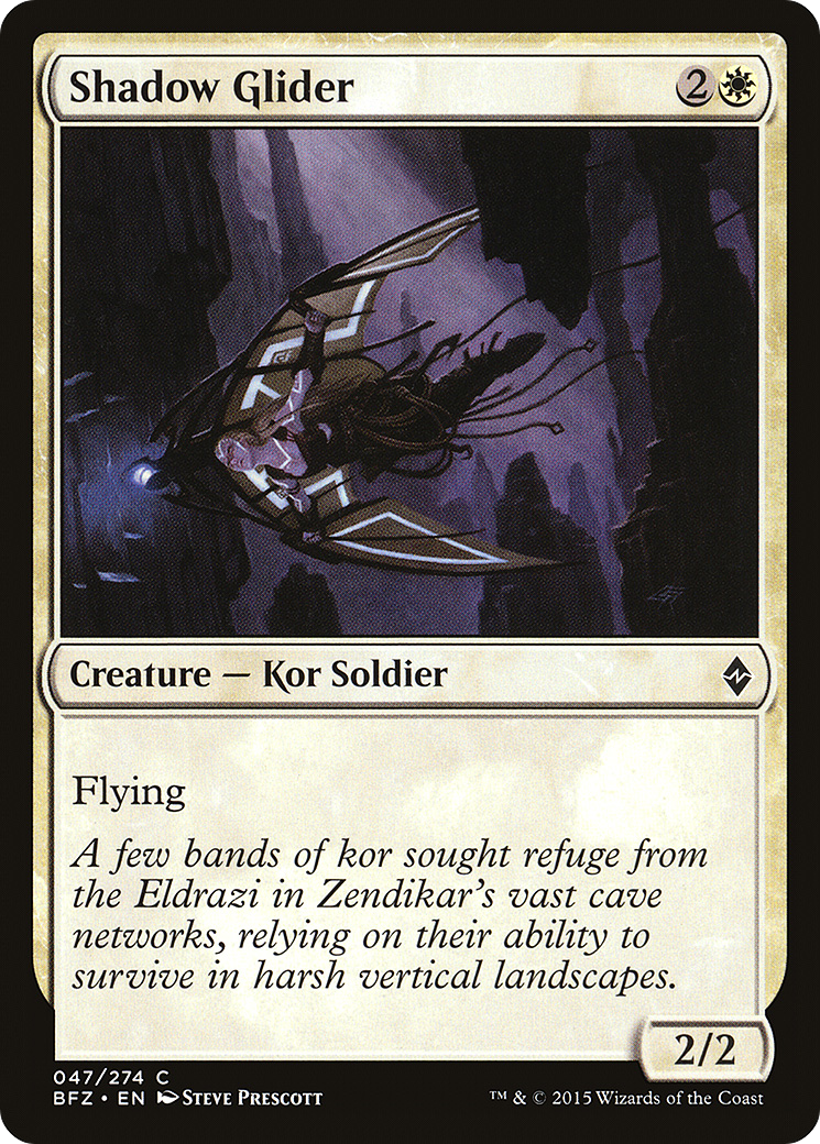 Magic: The Gathering - Shadow Glider Foil - Battle for Zendikar