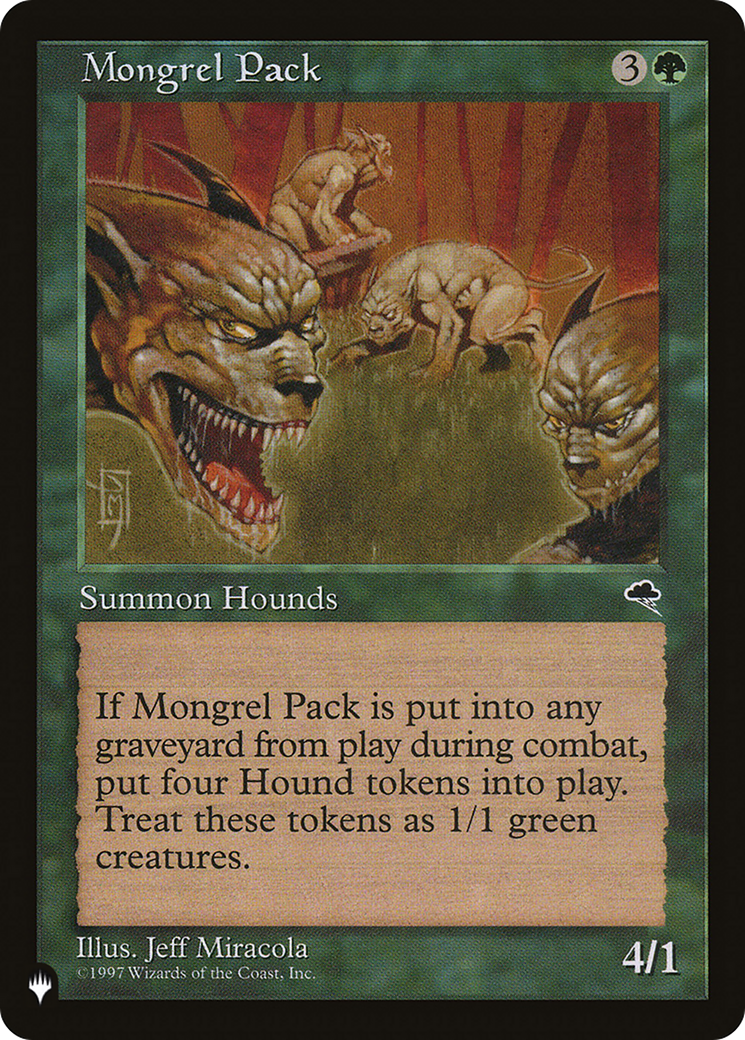 Magic: The Gathering - Mongrel Pack - The List
