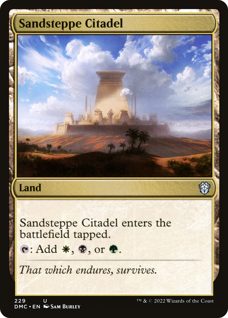 Magic: The Gathering - Sandsteppe Citadel - Dominaria United Commander