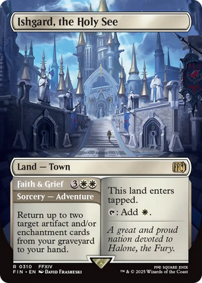 Magic: The Gathering - Ishgard, the Holy See // Faith & Grief Foil - Final Fantasy