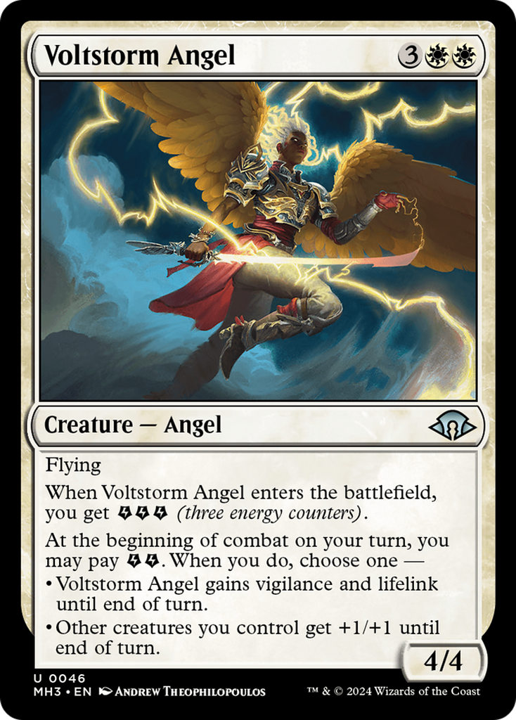 Magic: The Gathering - Voltstorm Angel Foil - Modern Horizons 3