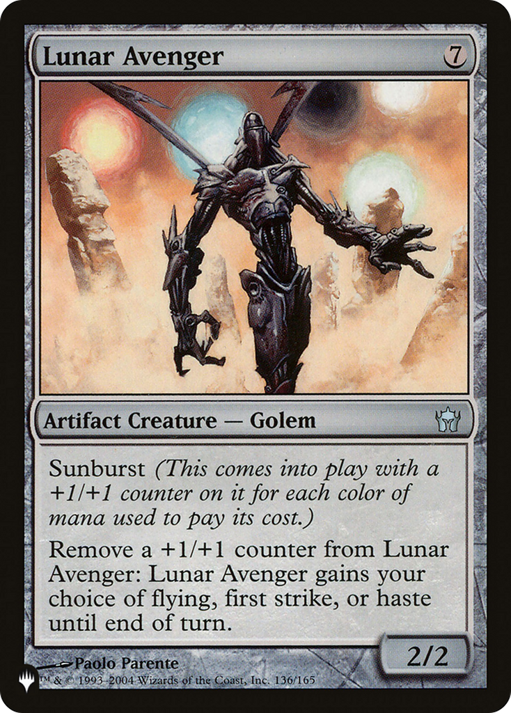 Magic: The Gathering - Lunar Avenger - The List