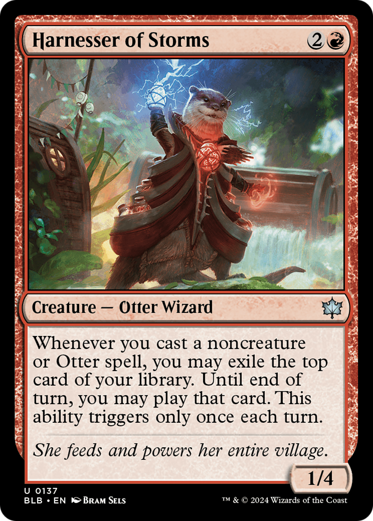 Magic: The Gathering - Harnesser of Storms Foil - Bloomburrow