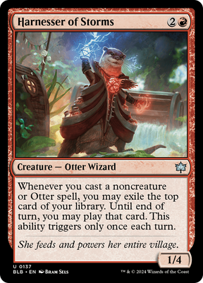 Magic: The Gathering - Harnesser of Storms Foil - Bloomburrow