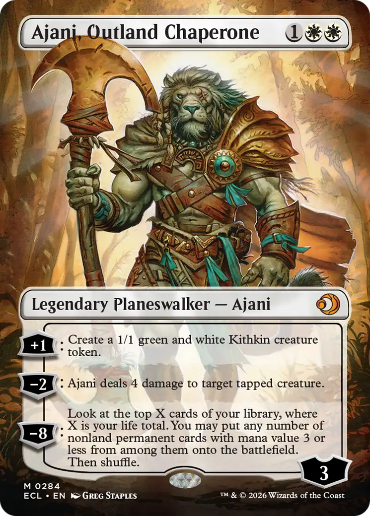 Magic: The Gathering - Ajani, Outland Chaperone Foil - Lorwyn Eclipsed