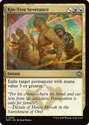 Magic: The Gathering - Kin-Tree Severance Foil - Tarkir: Dragonstorm