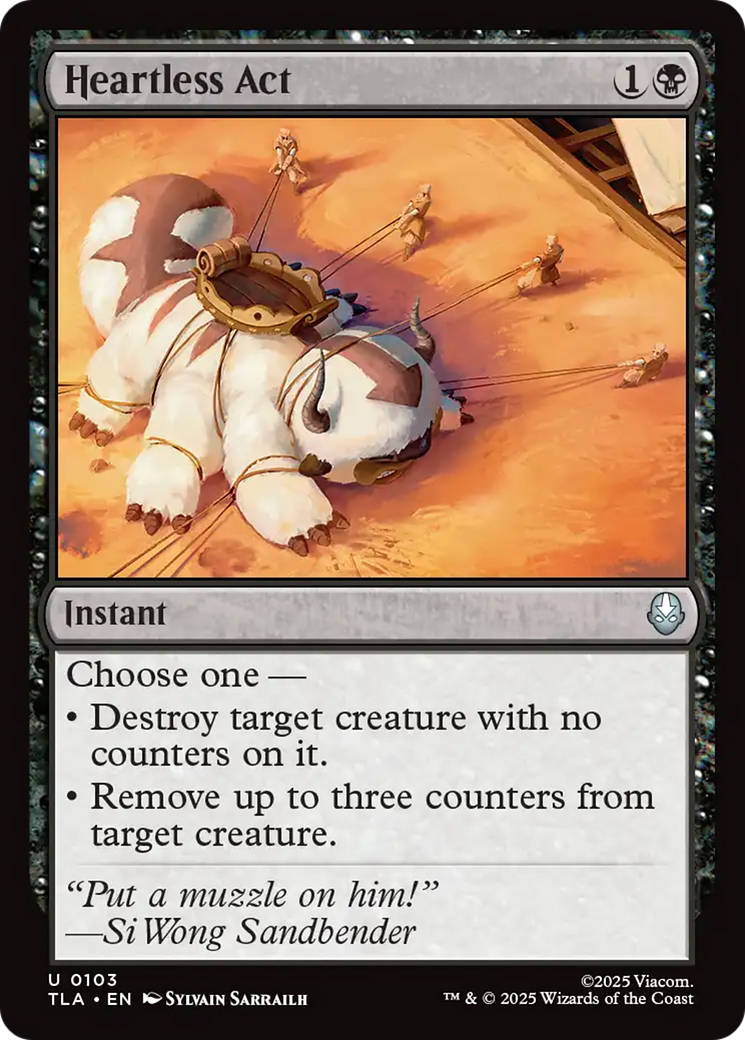 Magic: The Gathering - Heartless Act - Avatar: The Last Airbender