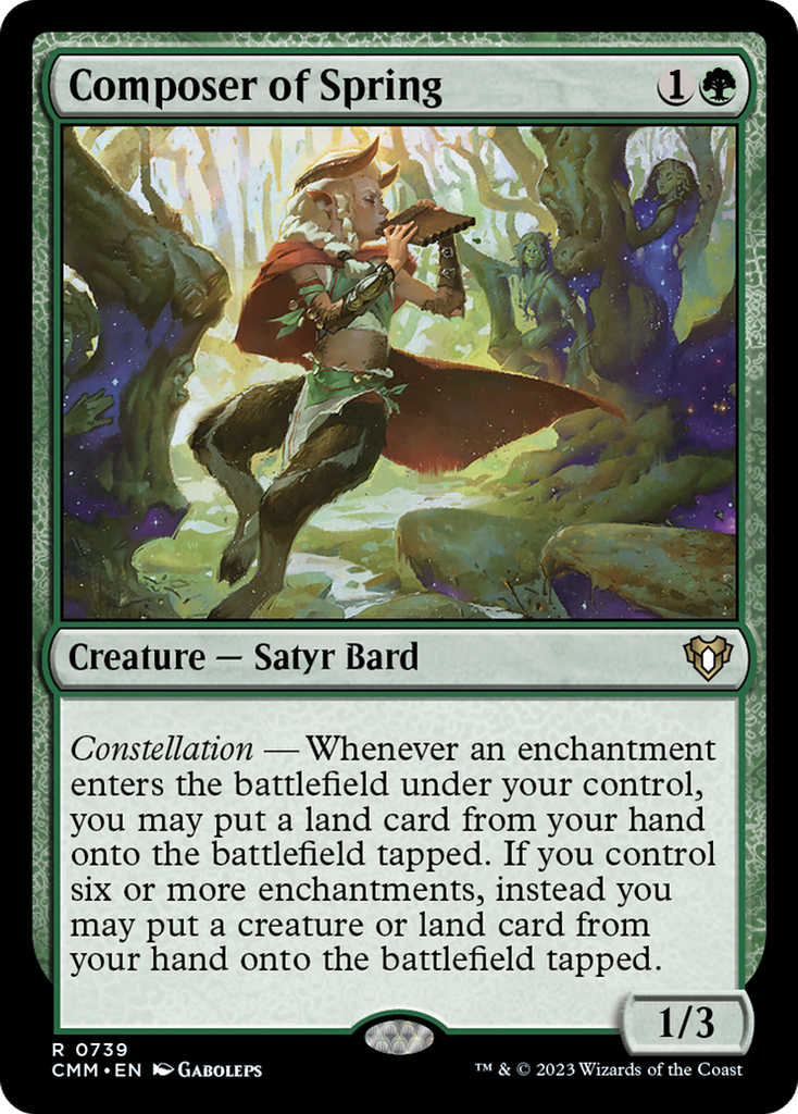 Magic: The Gathering - Composer of Spring - Commander Masters