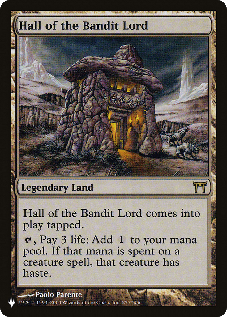 Magic: The Gathering - Hall of the Bandit Lord - The List