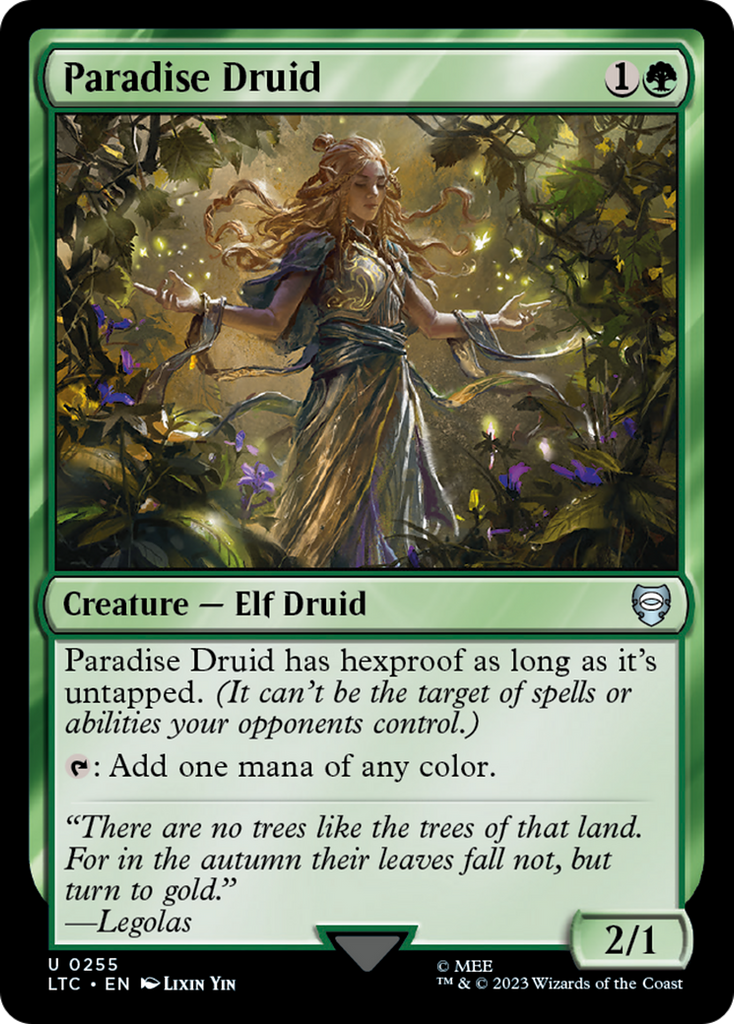 Magic: The Gathering - Paradise Druid - Tales of Middle-earth Commander