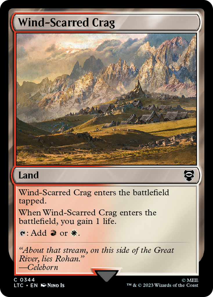 Magic: The Gathering - Wind-Scarred Crag - Tales of Middle-earth Commander