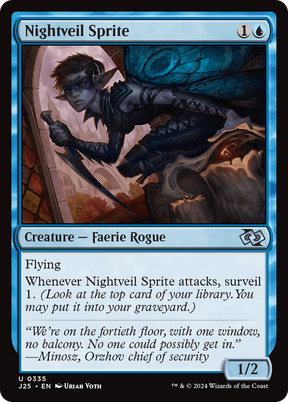 Magic: The Gathering - Nightveil Sprite - Foundations Jumpstart