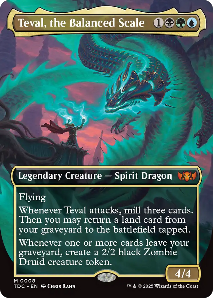 Magic: The Gathering - Teval, the Balanced Scale - Tarkir: Dragonstorm Commander