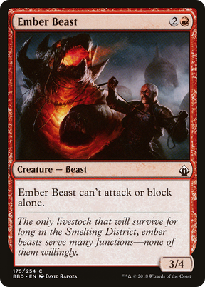 Magic: The Gathering - Ember Beast Foil - Battlebond