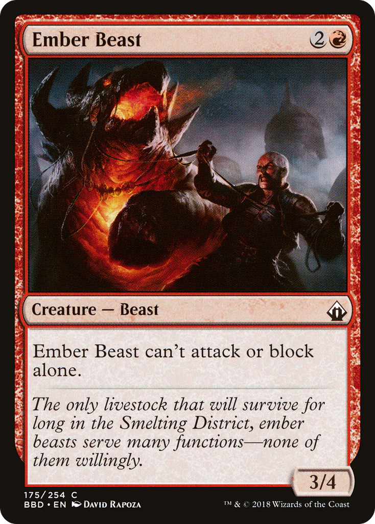 Magic: The Gathering - Ember Beast Foil - Battlebond