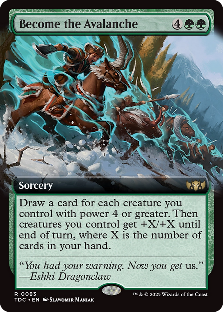 Magic: The Gathering - Become the Avalanche - Tarkir: Dragonstorm Commander
