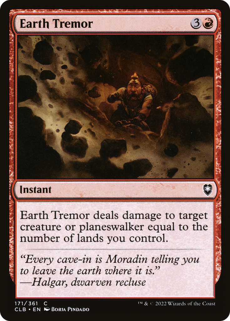Magic: The Gathering - Earth Tremor Foil - Commander Legends: Battle for Baldur's Gate