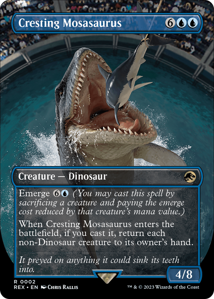 Magic: The Gathering - Cresting Mosasaurus Foil - Jurassic World Collection