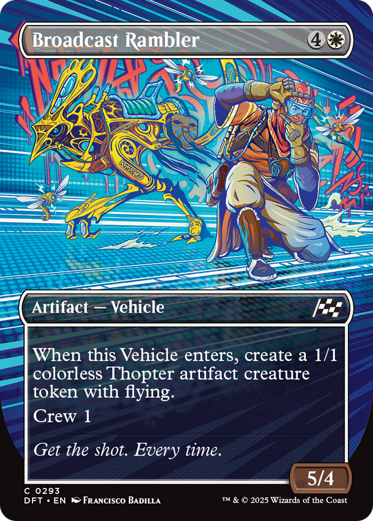 Magic: The Gathering - Broadcast Rambler Foil - Aetherdrift