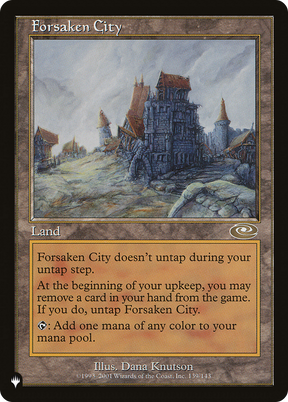 Magic: The Gathering - Forsaken City - The List