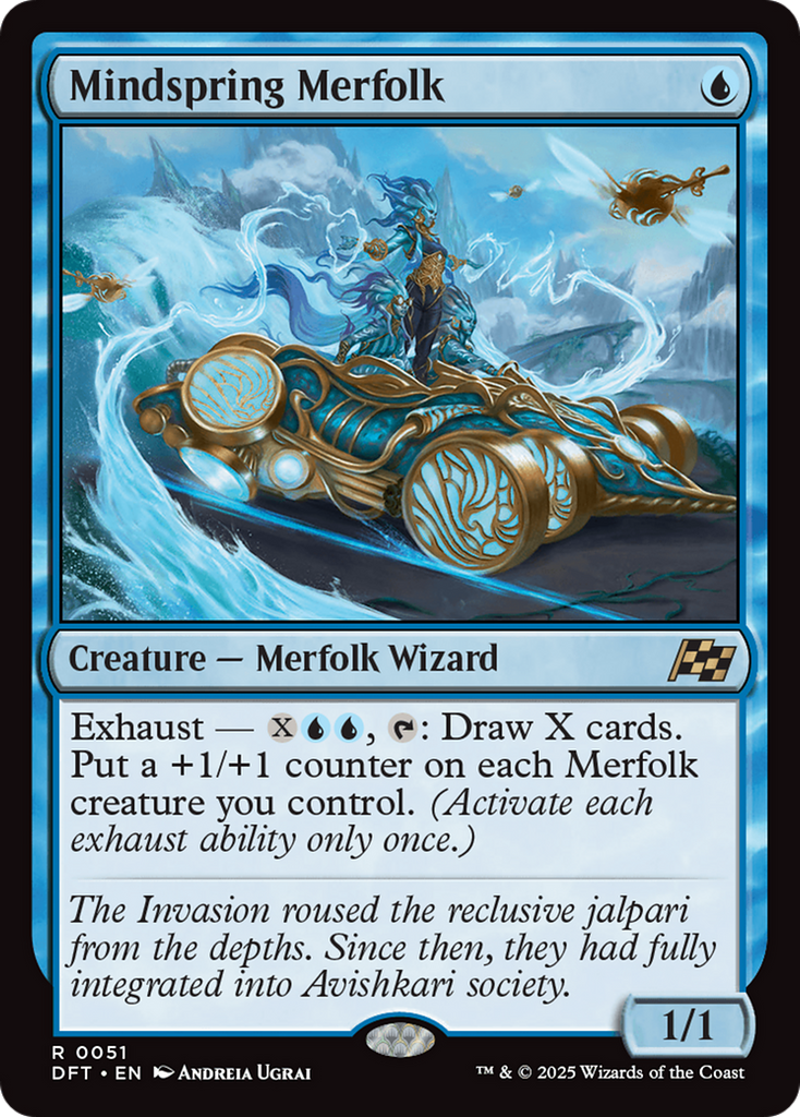 Magic: The Gathering - Mindspring Merfolk - Aetherdrift