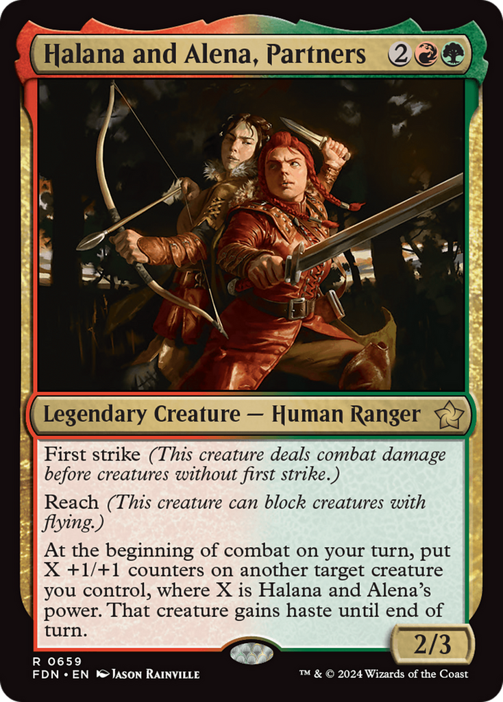 Magic: The Gathering - Halana and Alena, Partners - Foundations