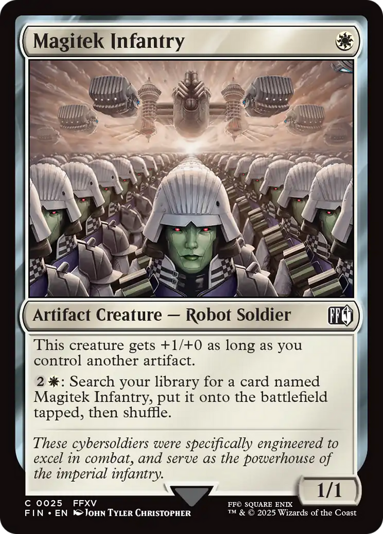 Magic: The Gathering - Magitek Infantry Foil - Final Fantasy