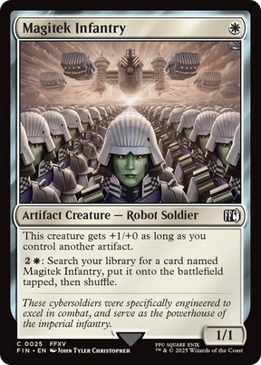 Magic: The Gathering - Magitek Infantry Foil - Final Fantasy