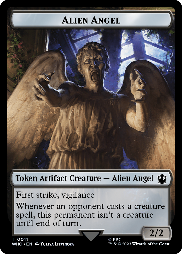 Magic: The Gathering - Alien Angel Token - Doctor Who Tokens