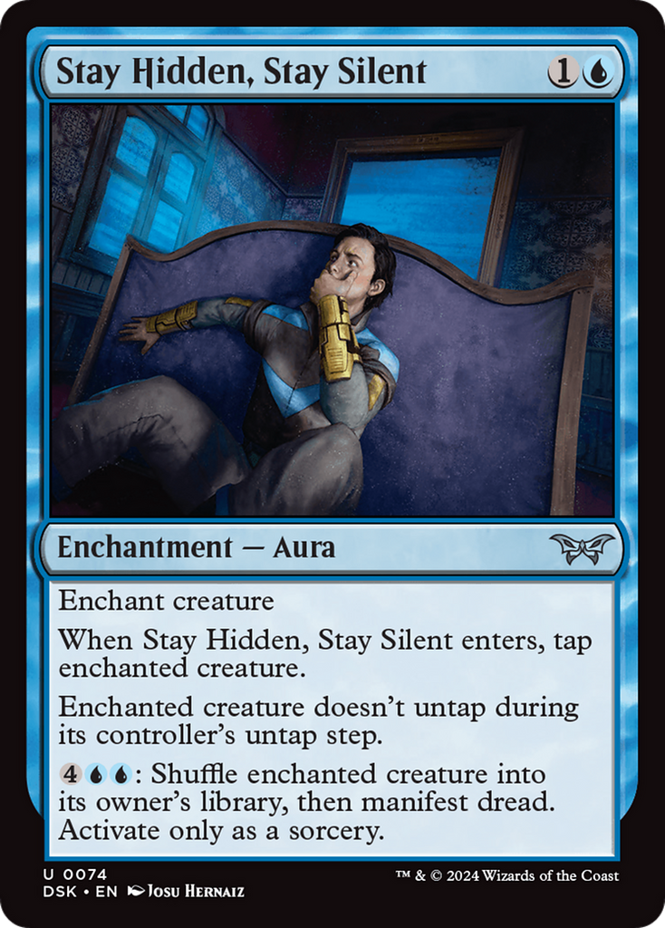 Magic: The Gathering - Stay Hidden, Stay Silent Foil - Duskmourn: House of Horror