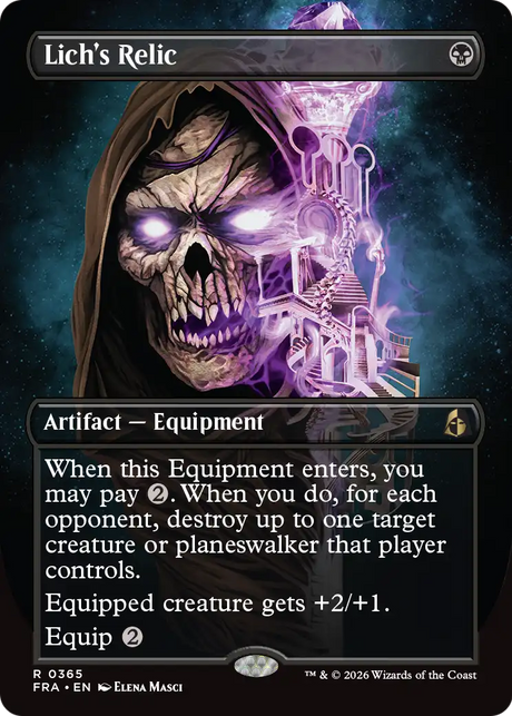 Magic: The Gathering - Lich's Relic Foil - Reality Fracture