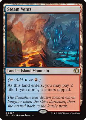 Magic: The Gathering - Steam Vents Foil - Lorwyn Eclipsed