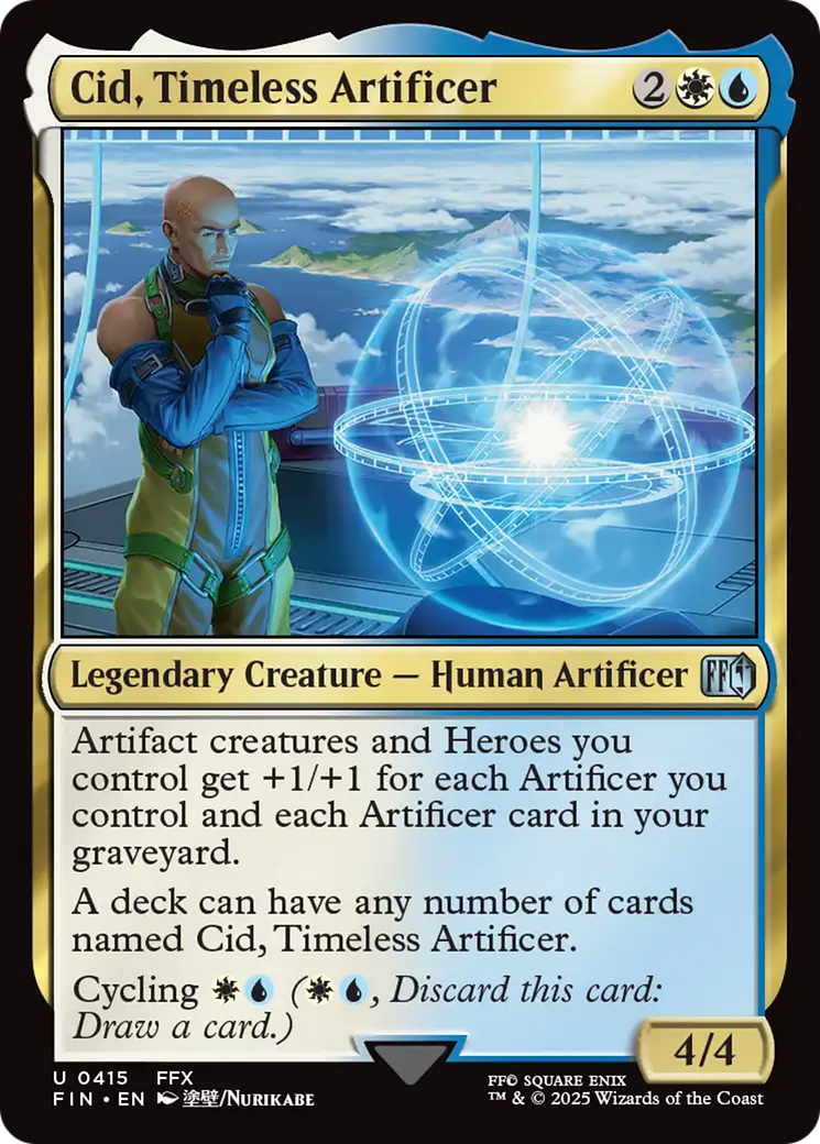 Magic: The Gathering - Cid, Timeless Artificer Foil - Final Fantasy