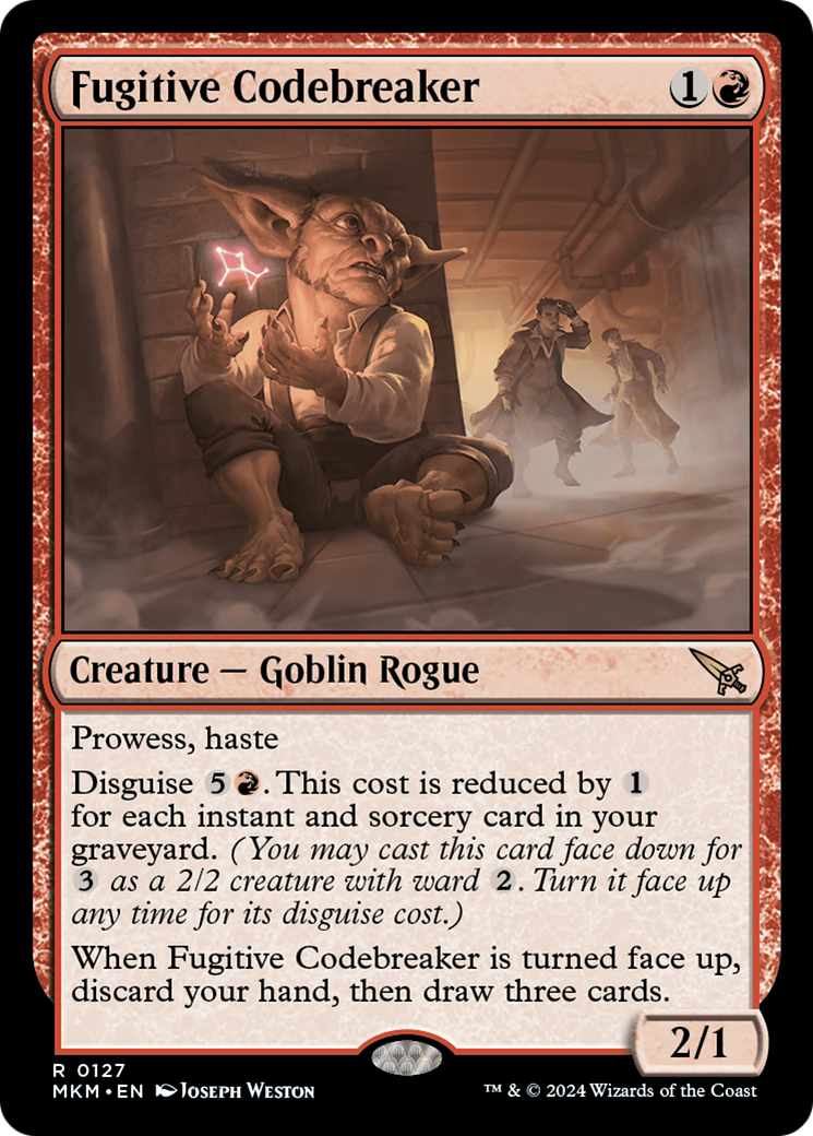 Magic: The Gathering - Fugitive Codebreaker Foil - Murders at Karlov Manor