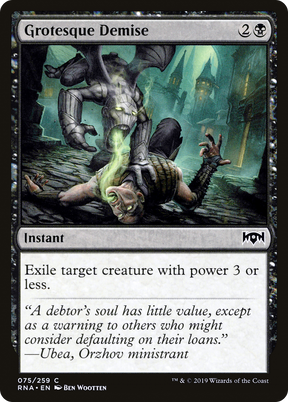 Magic: The Gathering - Grotesque Demise Foil - Ravnica Allegiance