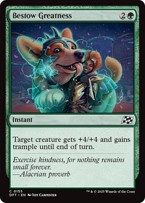 Magic: The Gathering - Bestow Greatness - Aetherdrift