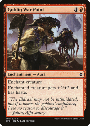Magic: The Gathering - Goblin War Paint Foil - Battle for Zendikar