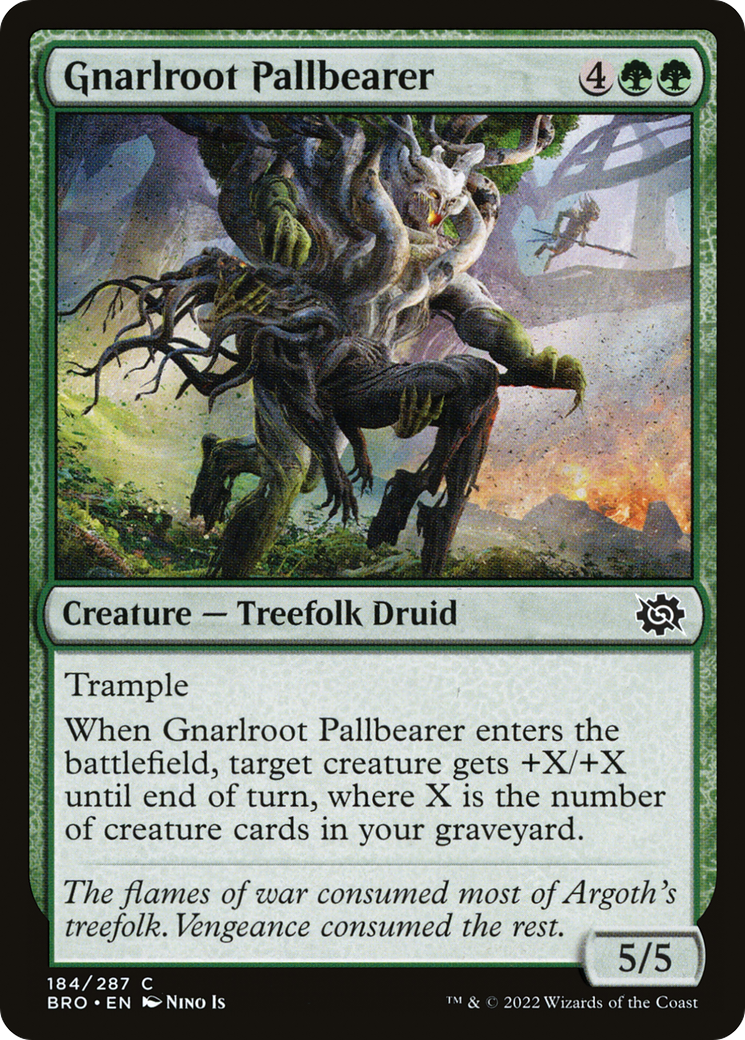 Magic: The Gathering - Gnarlroot Pallbearer Foil - The Brothers' War