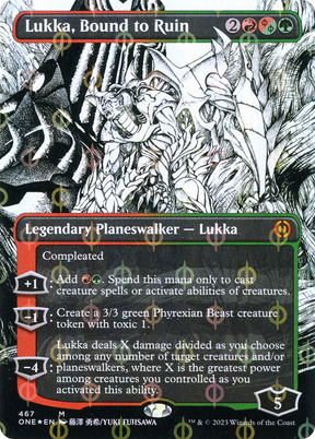 Magic: The Gathering - Lukka, Bound to Ruin Foil - Phyrexia: All Will Be One